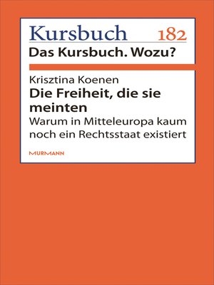 cover image of Die Freiheit, die sie meinten